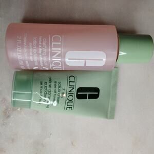 Clinique Clarifying Lotion 3 mini and Clinique 7 day face scrub mini